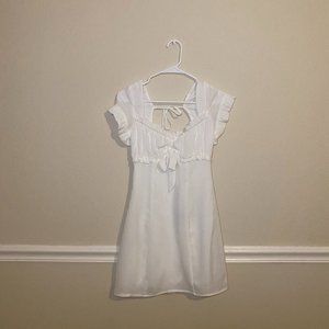 Tiger Mist Blossom Mini Dress in White